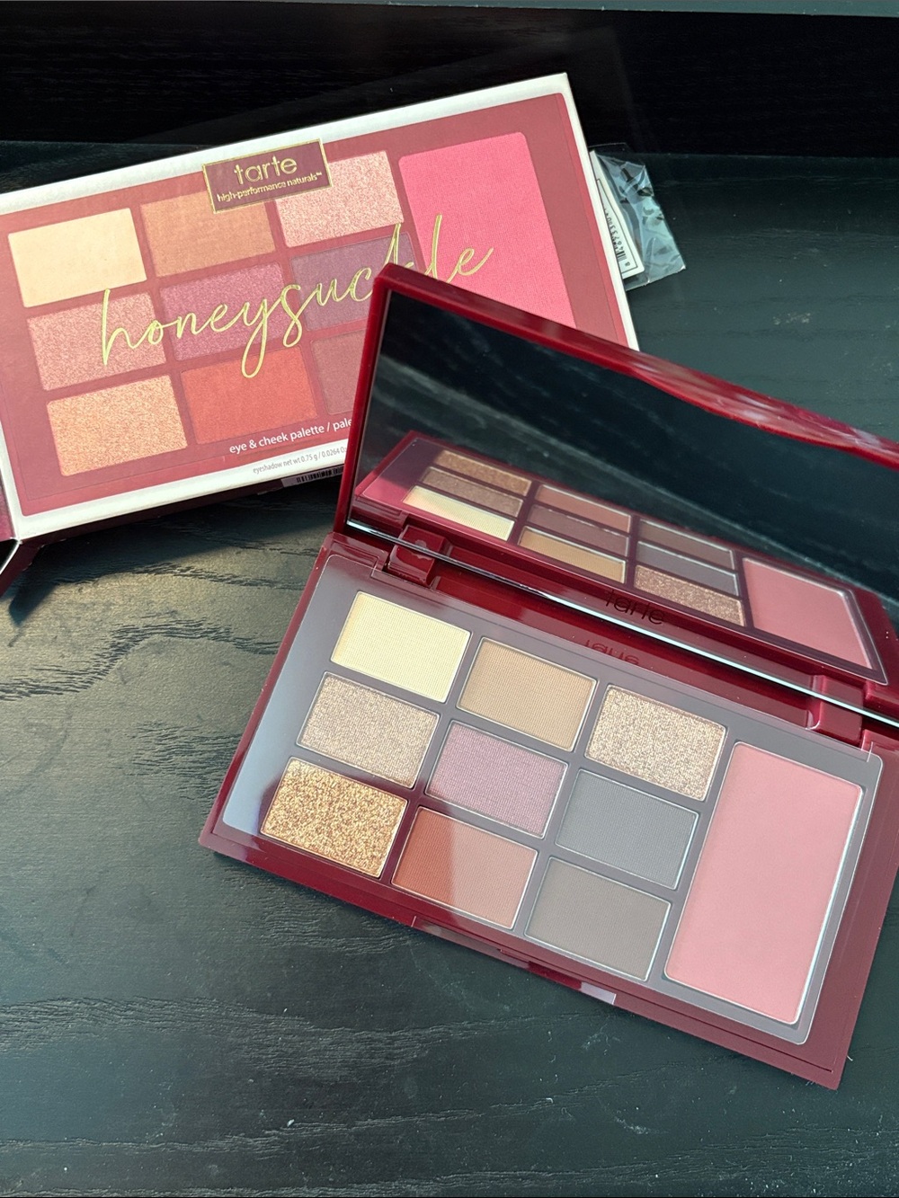 tarte Honeysuckle Eye & Cheek Palette — Pink, Gold, Champagne Shades
